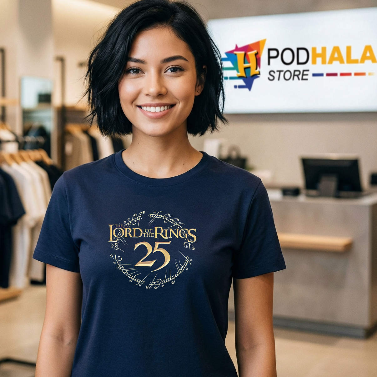 Lord Of The Rings 25th Shirt Anniversary Fantasy Movie Fan Graphic Design