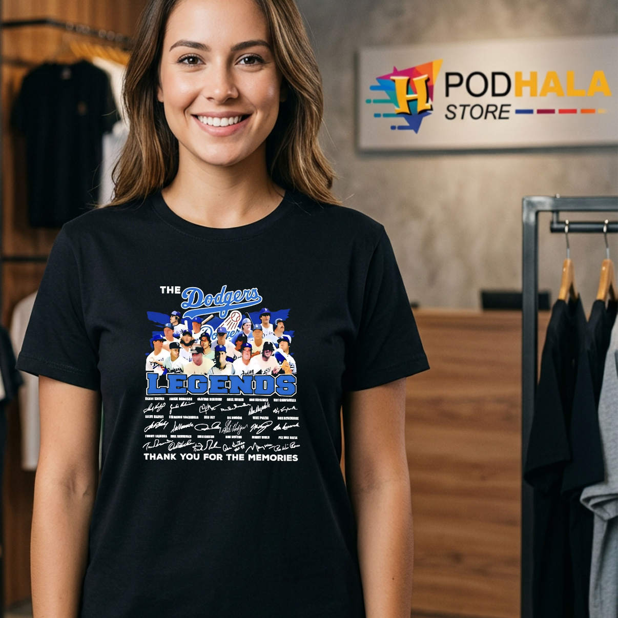 Los Angeles Dodgers Legends Shirt Thank You For Memories Graphic Fan Casual