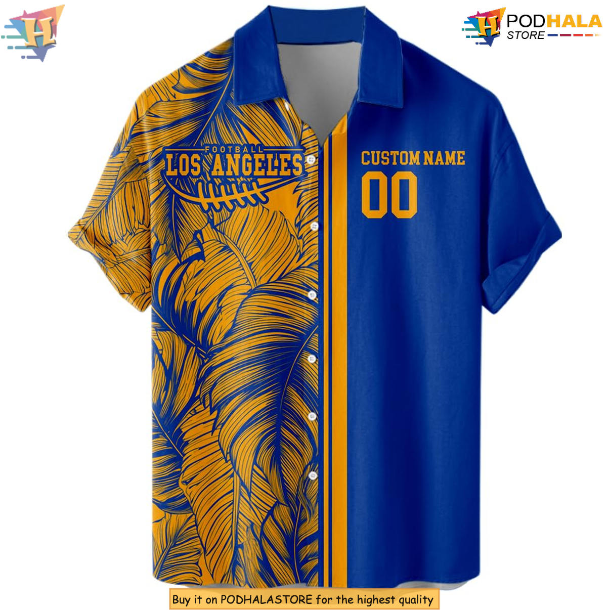 Los Angeles R Football Custom Hawaiian Shirt 2026 Personalized Tropical Gear
