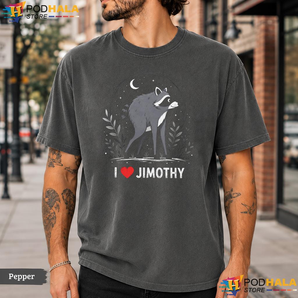Love Jimothy Raccoon Comfort Colors T-Shirt Cute Trendy Trash Panda Animal Top