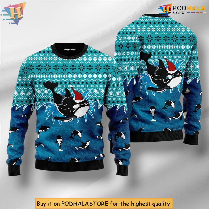 Love Oracle Whale Ocean Theme Funny Scene Art Family Holiday Christmas Sweater Love Oracle Whale Ocean Theme Funny Scene Art Family Holiday Christmas Sweater