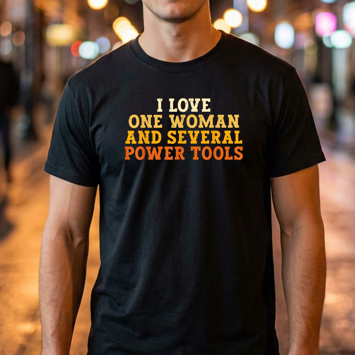 Love Several Power Tools Tshirt I Love One Woman Funny Retro Graphic Apparel Love Several Power Tools Tshirt I Love One Woman Funny Retro Graphic Apparel
