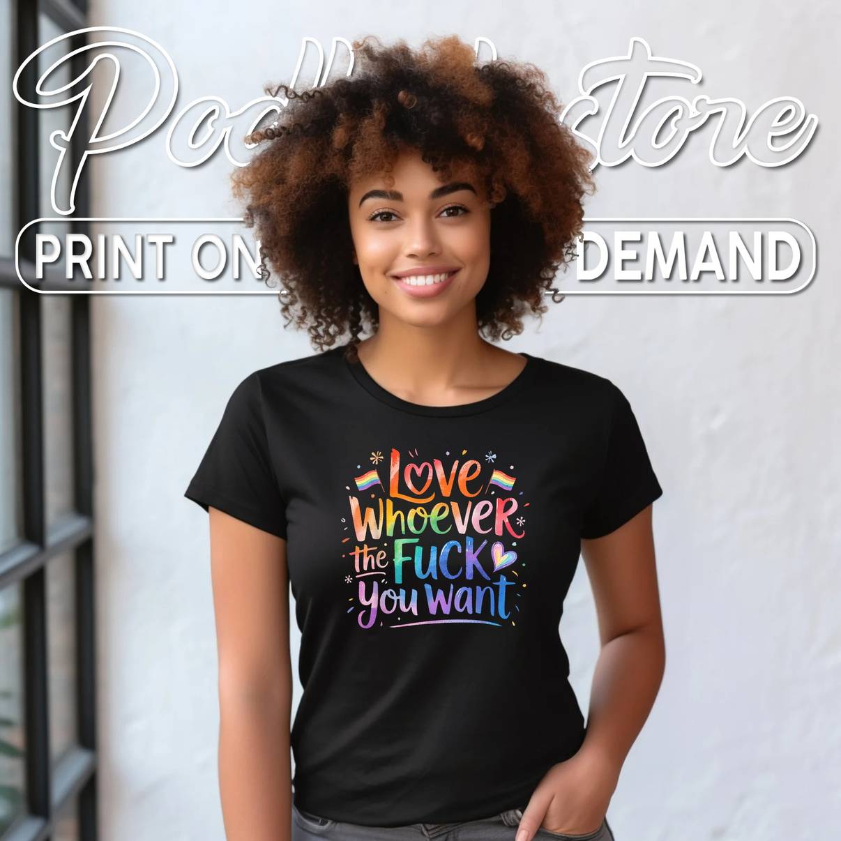 Love Whoever The Fck You Want Shirt Pride Month LGBTQ Graphic For Mens