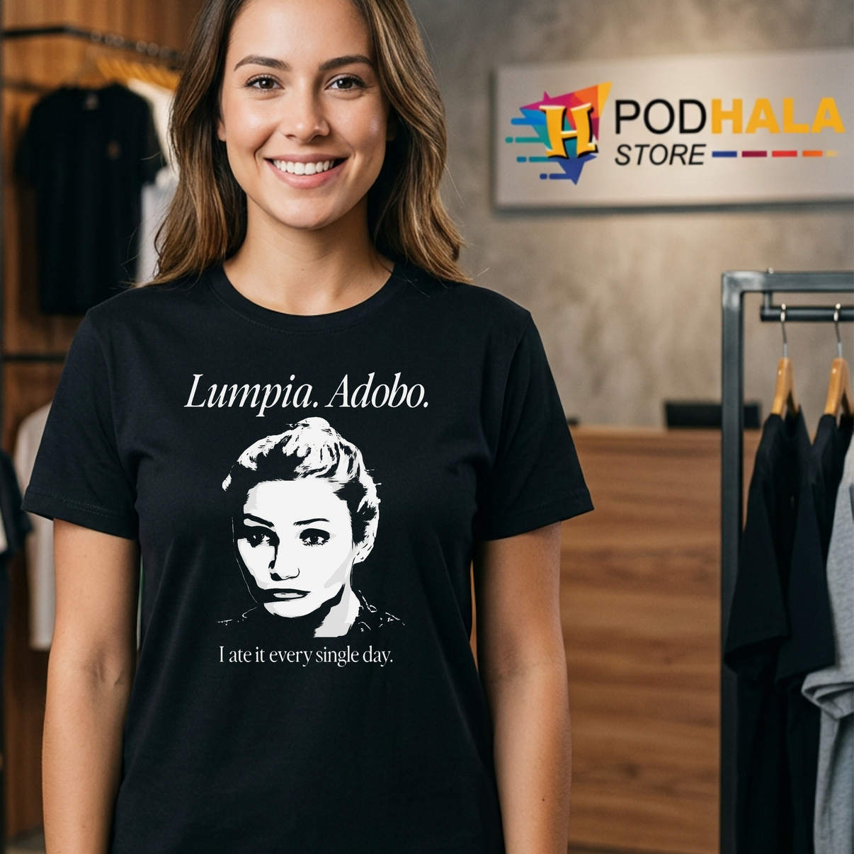 Lumpia Adobo I Ate It Shirt Every Single Day Funny Filipino Food Graphic Art