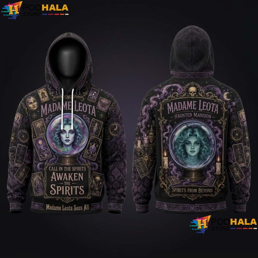 Madame Leota Halloween 3D Printed Hoodie Haunted Mansion Crystal Gift