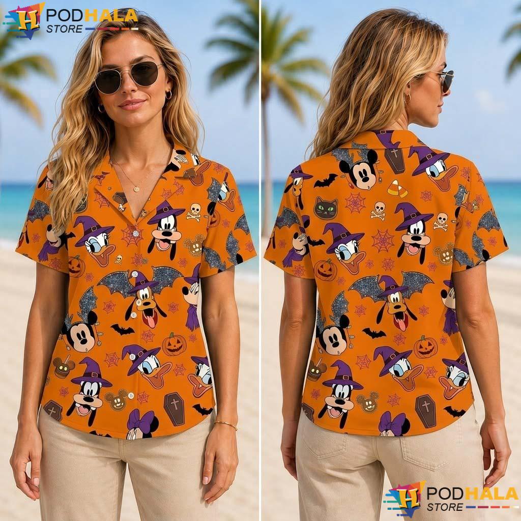 Magic Mickey Halloween Tropical Shirt Not So Scary Vampire Bat Top Magic Mickey Halloween Tropical Shirt Not So Scary Vampire Bat Top