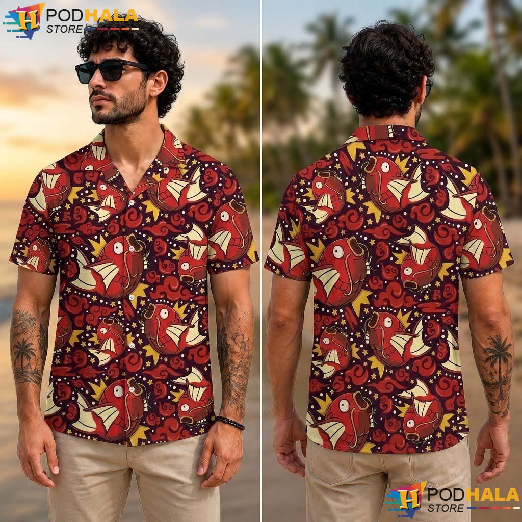 Magikarp Fish Halloween Aloha Shirt Tropical Funny Summer Outfit Magikarp Fish Halloween Aloha Shirt Tropical Funny Summer Outfit