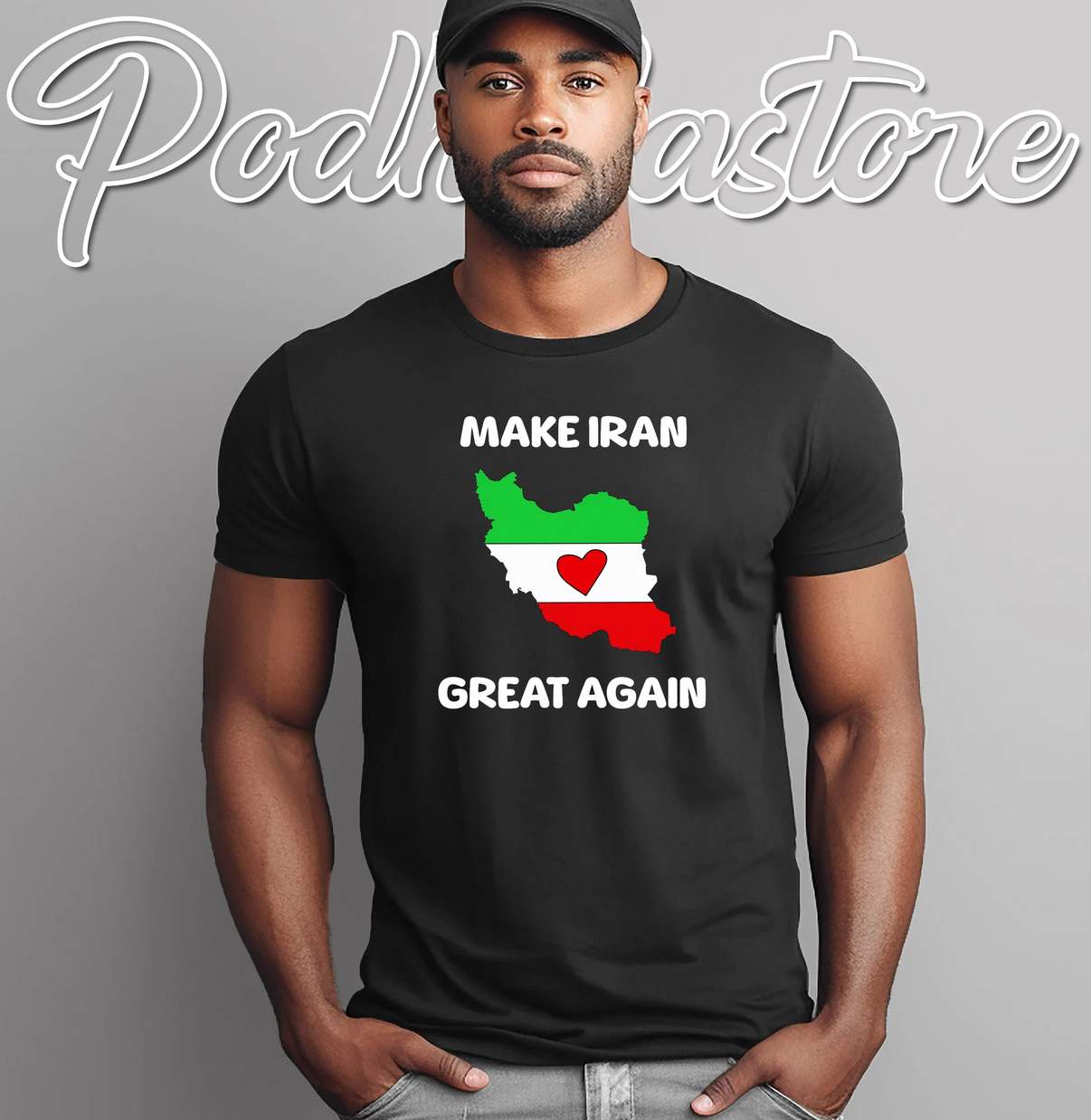 Make Iran Great Again Freedom Shirt Support The Iranian People Graphic Mens