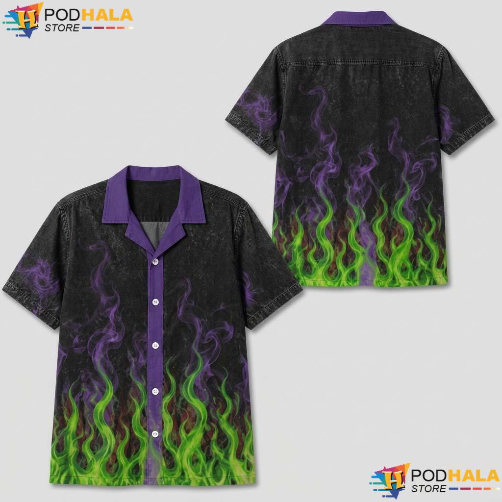 Maleficent Cosplay Halloween Hawaiian Shirt Bad Villain Costume Outfit