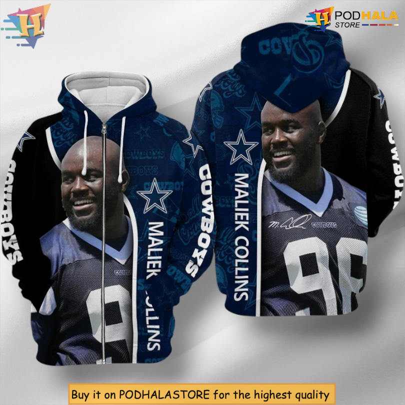 Maliek Collins Tribute Dallas Cowboys Football Hoodie 3D All Over Print