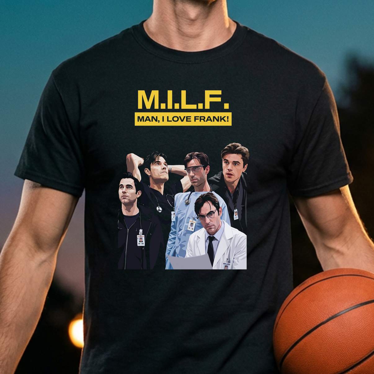 Man I Love Frank Langdon MILF Shirt Funny Sarcastic Meme Graphic For Men