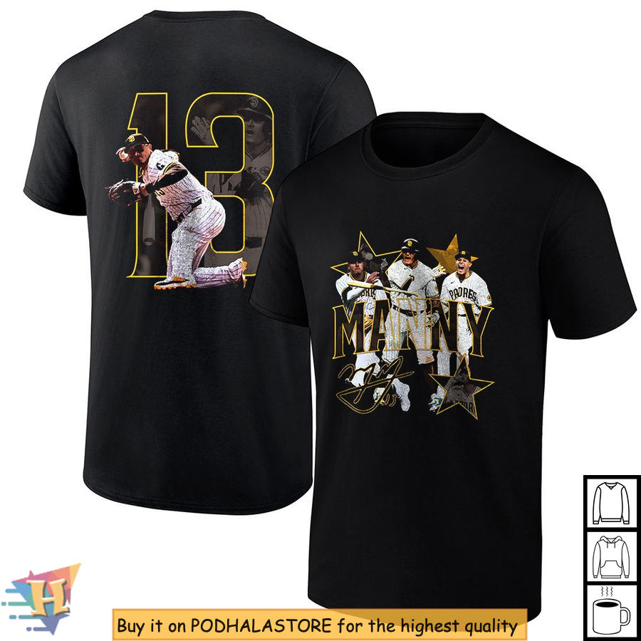 San Diego Padres Manny Machado Shirt, Iconic 13 Jersey Graphic Edition