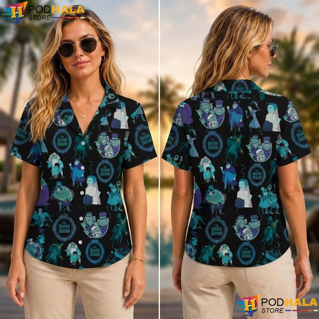 Mansion Costume Halloween Tropical Shirt Hitchhiking Ghosts Party Shirt Mansion Costume Halloween Tropical Shirt Hitchhiking Ghosts Party Shirt