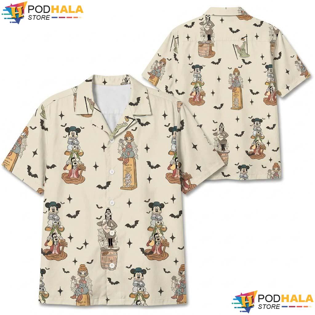 Mansion Mickey Halloween Hawaiian Shirt Friends Funny Apparel Outfit