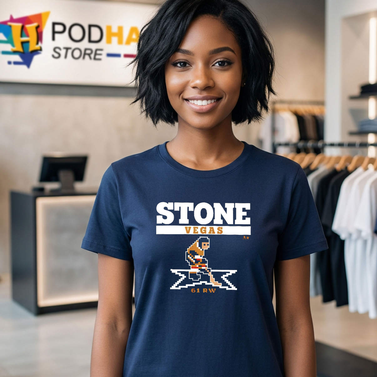 Mark Stone Retro Fan Shirt Vegas Golden Knights Hockey Sports Graphic Art