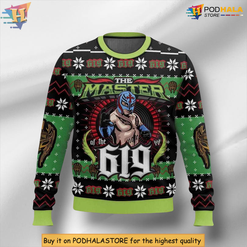 Master Of The 619 Wrestling Legend Tribute Festive Holiday Christmas Sweater