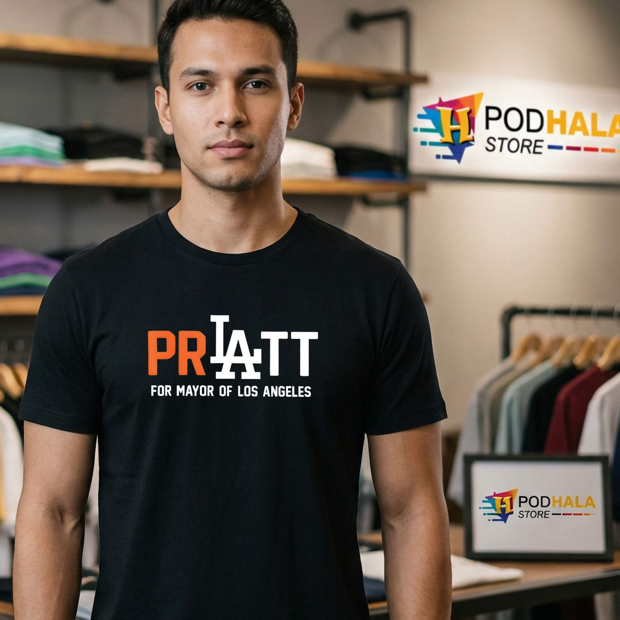 Mayor Of Los Angeles Pratt Campaign Shirt 2026 Political Fan Apparel Gear