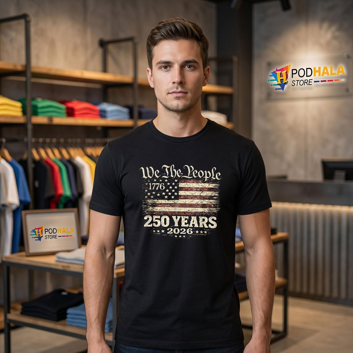 Men Women 4th Of July 250th Anniversary Shirt 2026 USA 1776 250 Years Apparel