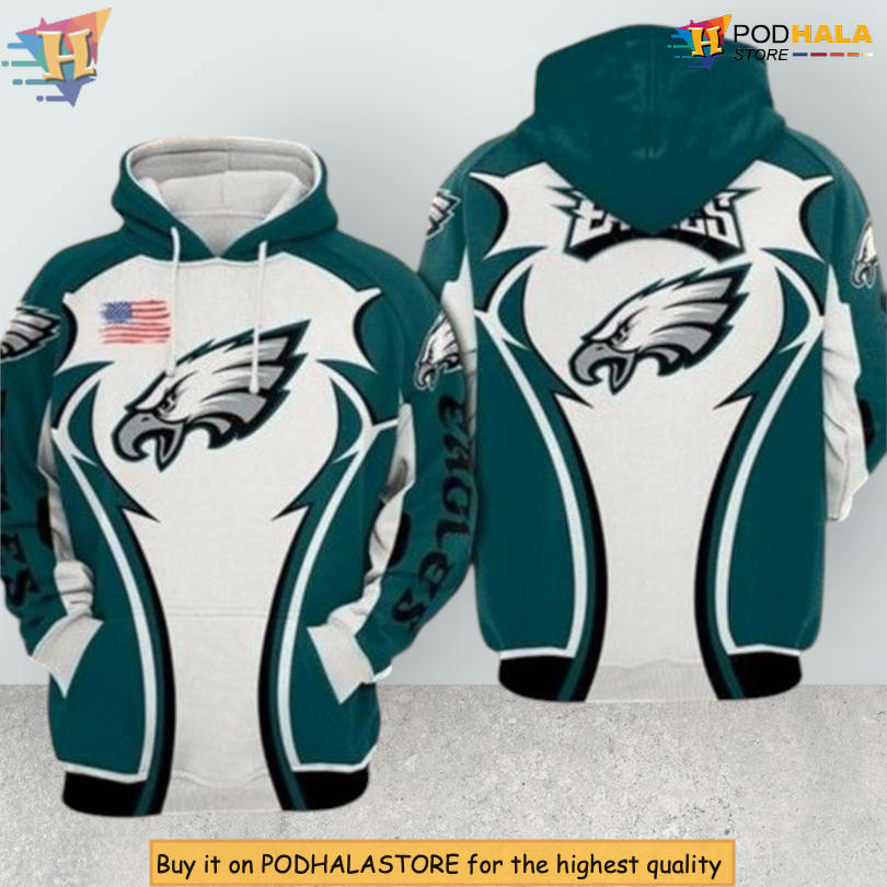 Men Women Fan Gear Philadelphia Eagles 3D Hoodie NFL Football Edition