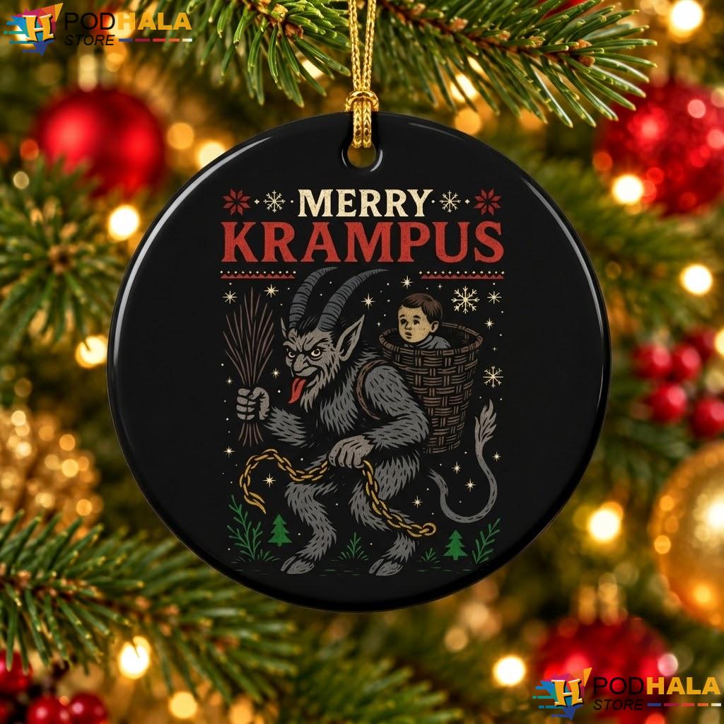 Merry Krampus Xmas Ornament Style Funny Demon Holiday Decor Gift