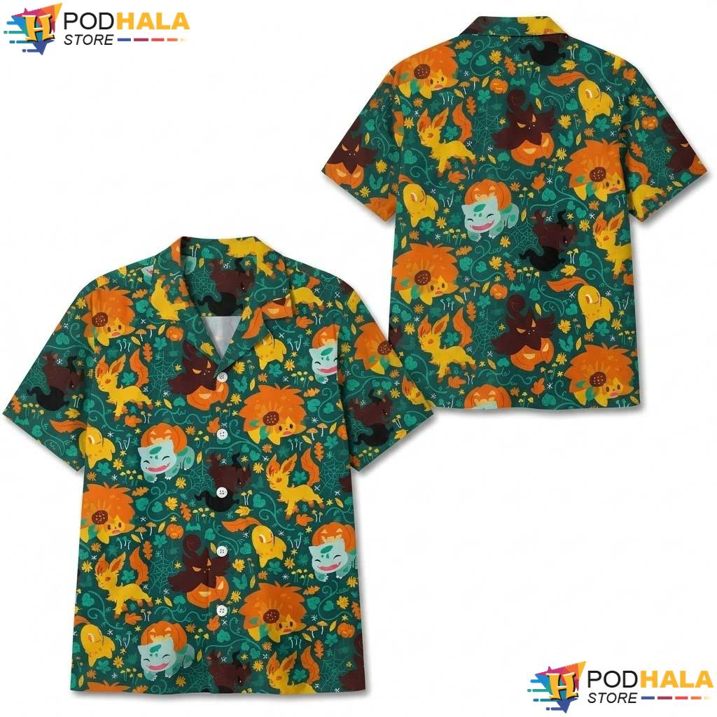 Mew Psychic Halloween Hawaiian Shirt Tropical Cute Beach Summer Top