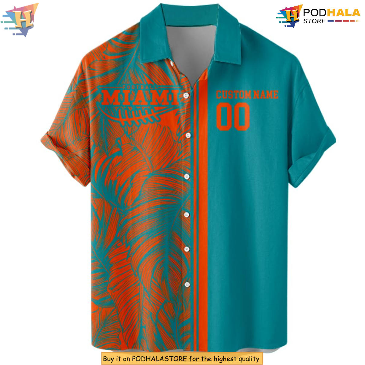Miami Football Custom Hawaiian Shirt 2026 Personalized Tropical Fan Apparel