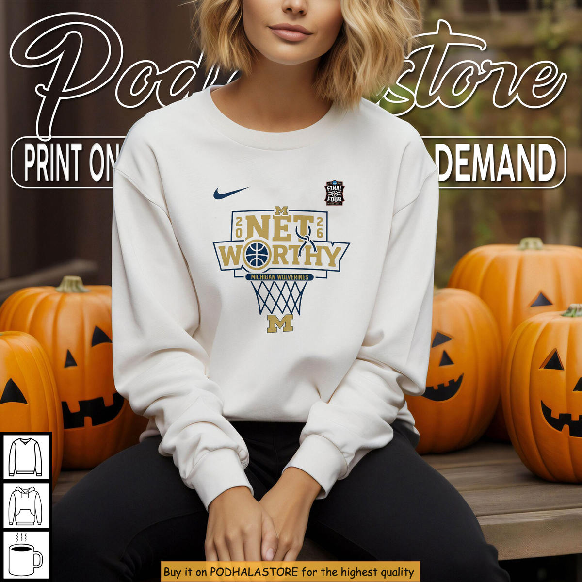 Michigan Wolverines 2026 Net Worthy NCAA Final Four Basketball Alumni T-Shirt