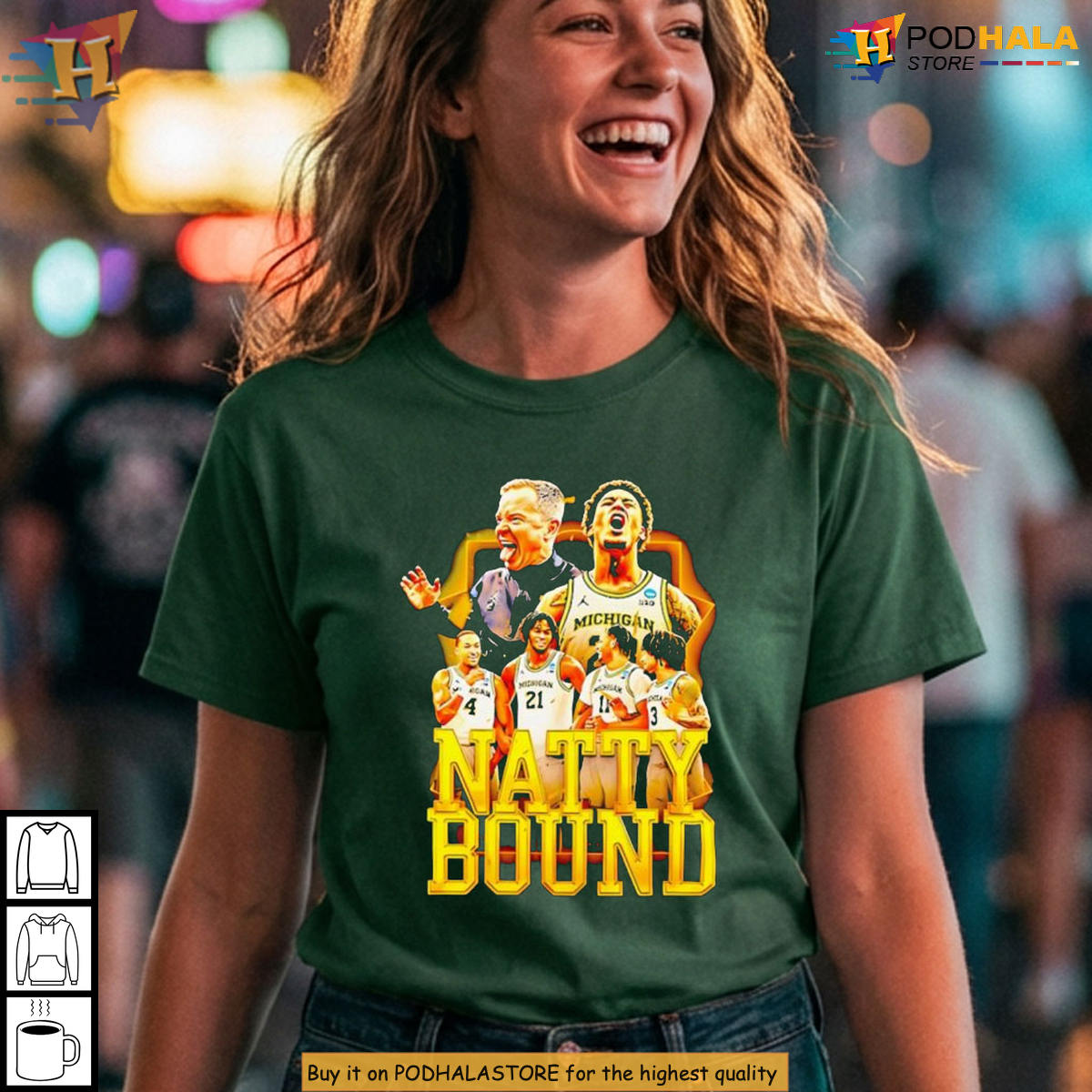 Michigan Wolverines Natty Bound 2026 Basketball T-Shirt Gift For Sports Fan