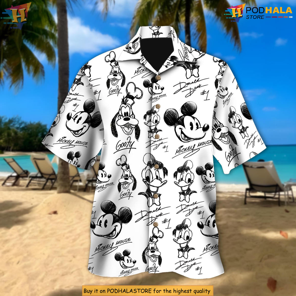 Mickey Friends Donald Duck Hawaiian Shirt 2026 Summer Trip Button Down Apparel