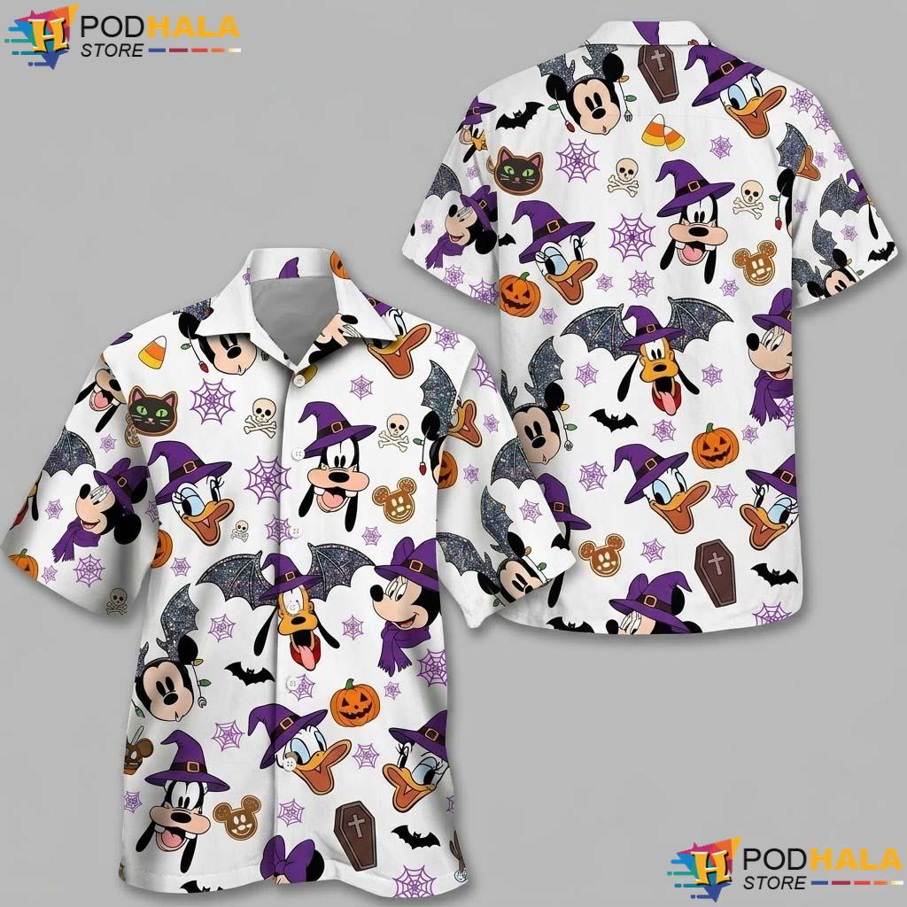 Mickey Vampire Halloween Aloha Shirt Friends Not So Scary Party Shirt