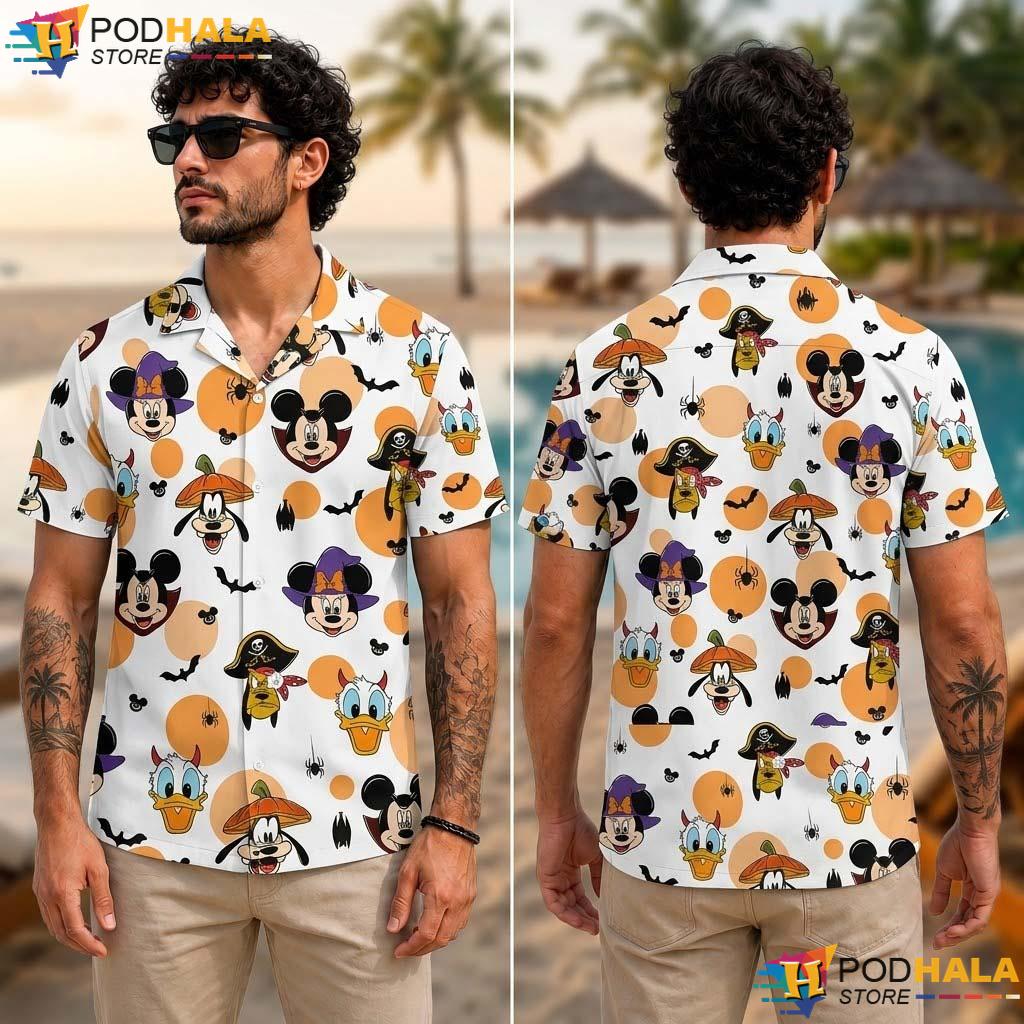 Mickey Vampire Halloween Aloha Shirt Spooky Disney Character Aloha Mickey Vampire Halloween Aloha Shirt Spooky Disney Character Aloha