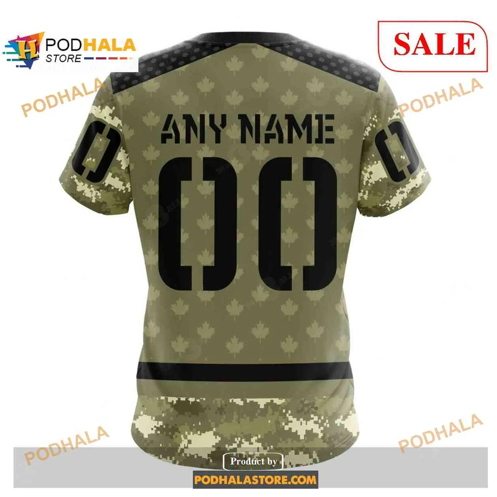 Military Inspired Vancouver Canucks 3D Print Hoodie With Camouflage Design Military Inspired Vancouver Canucks 3D Print Hoodie With Camouflage Design