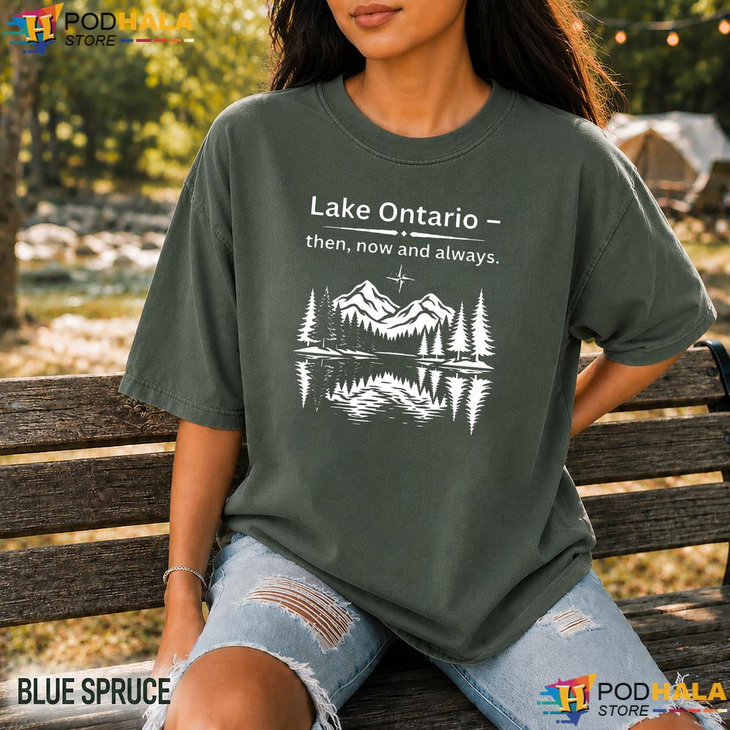Minimalist Nature Lake Ontario Comfort Colors Shirt Serene Landscape Minimalist Nature Lake Ontario Comfort Colors Shirt Serene Landscape