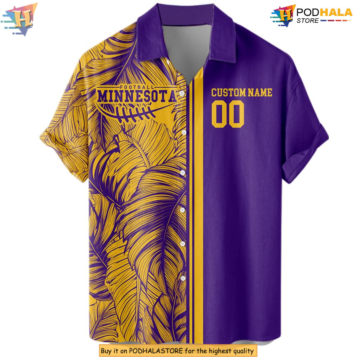Minnesota Football Custom Hawaiian Shirt 2026 Personalized Tropical Fan Gear