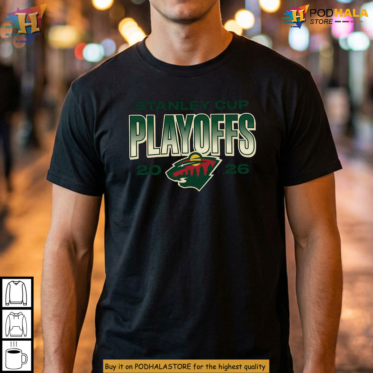 Minnesota Wild Stanley Cup Playoffs 2026 NHL Ice Hockey Fans Apparel T-Shirt