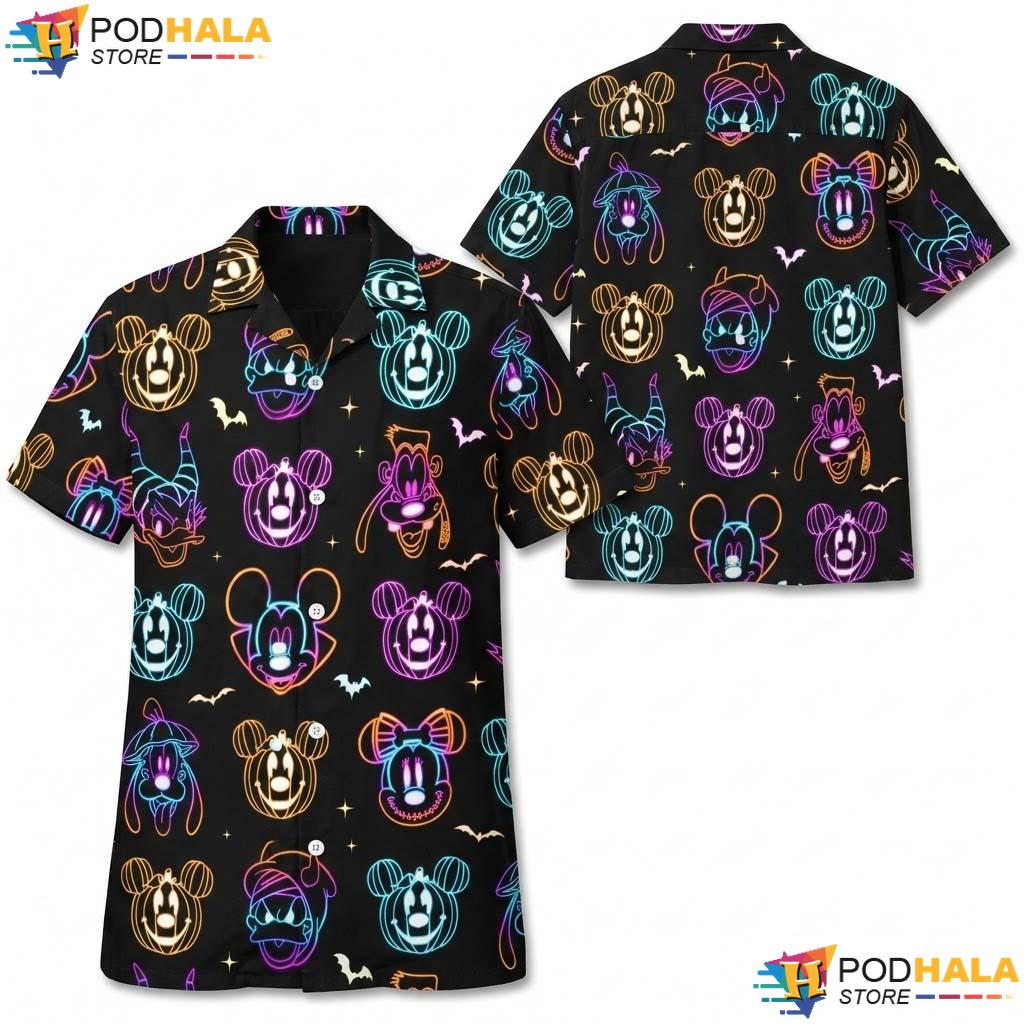 Minnie Pumpkin Halloween Hawaiian Shirt Mickey Friends Party Outfit