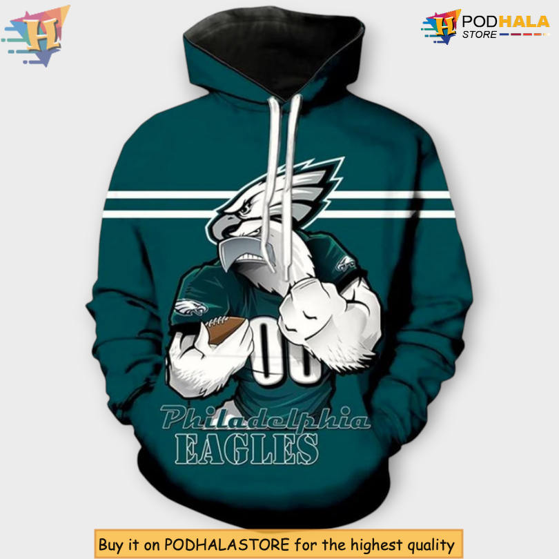 Modern Pullover Design Philadelphia Eagles All Over Print Hoodie 3D