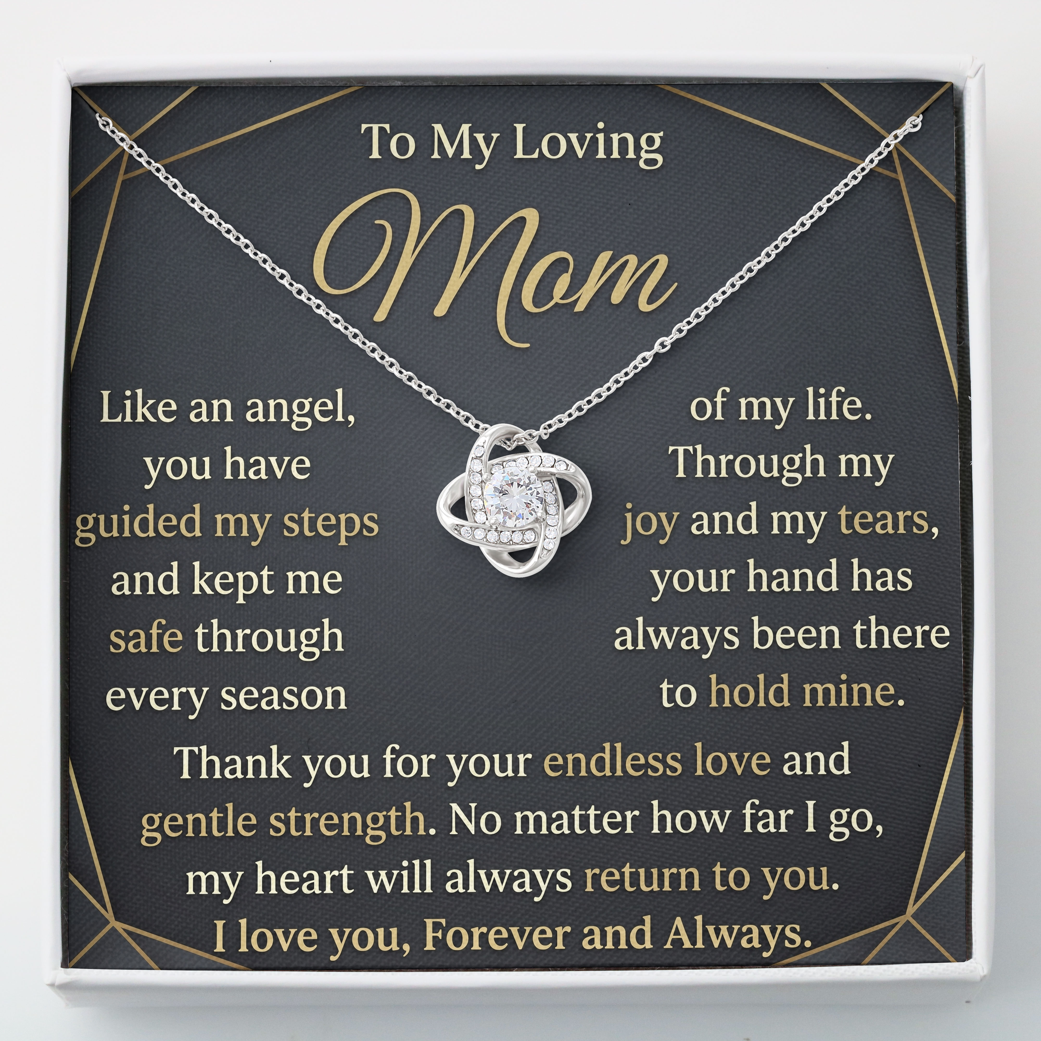 Mom Keepsake - Cherished Moments Message Card Pendant For Mothers Day 2026 - View 1 Mom Keepsake - Cherished Moments Message Card Pendant For Mothers Day 2026 - View 1