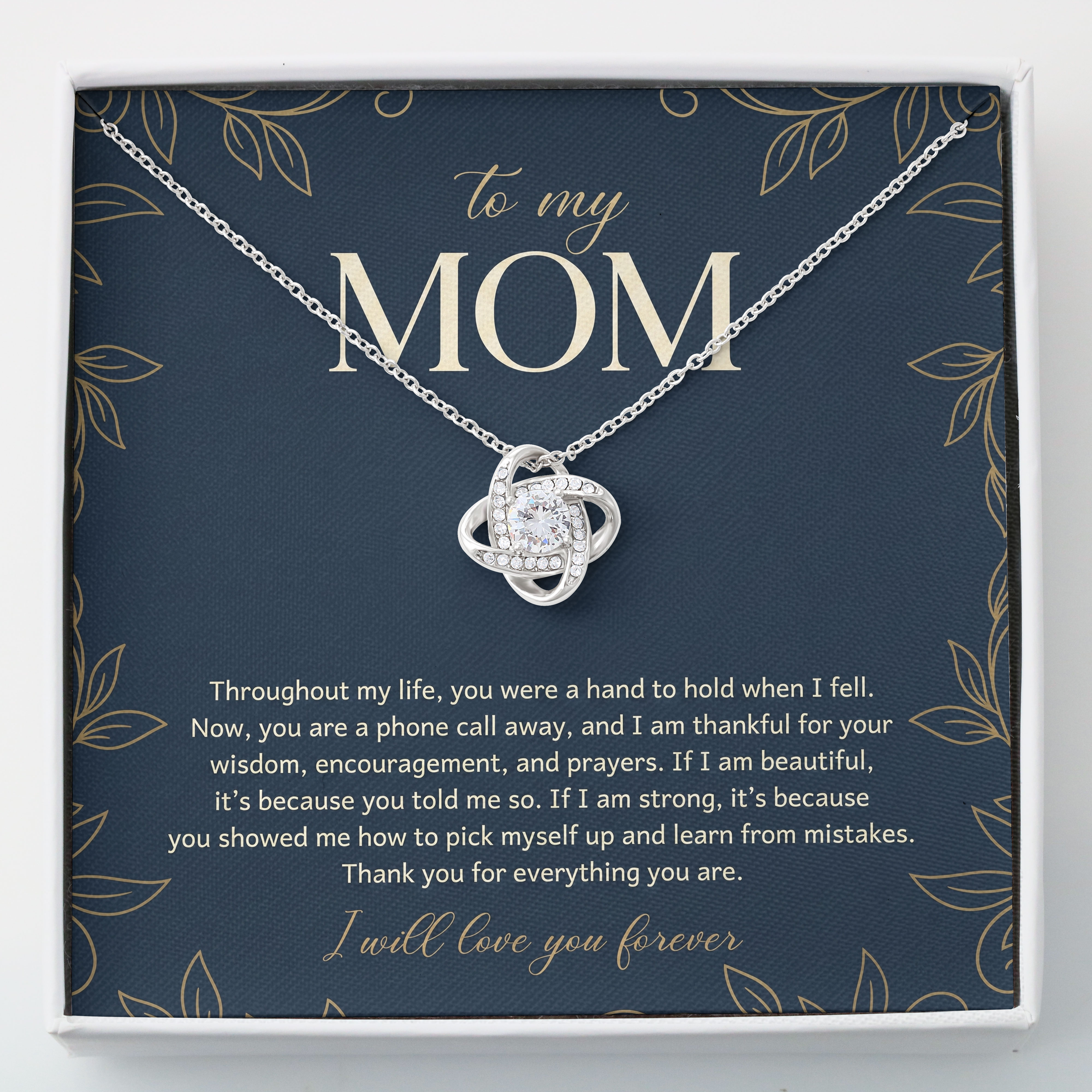 Mom Keepsake - Hand To Hold Message Card Pendant For Mothers Day 2026 - View 2 Mom Keepsake - Hand To Hold Message Card Pendant For Mothers Day 2026 - View 2