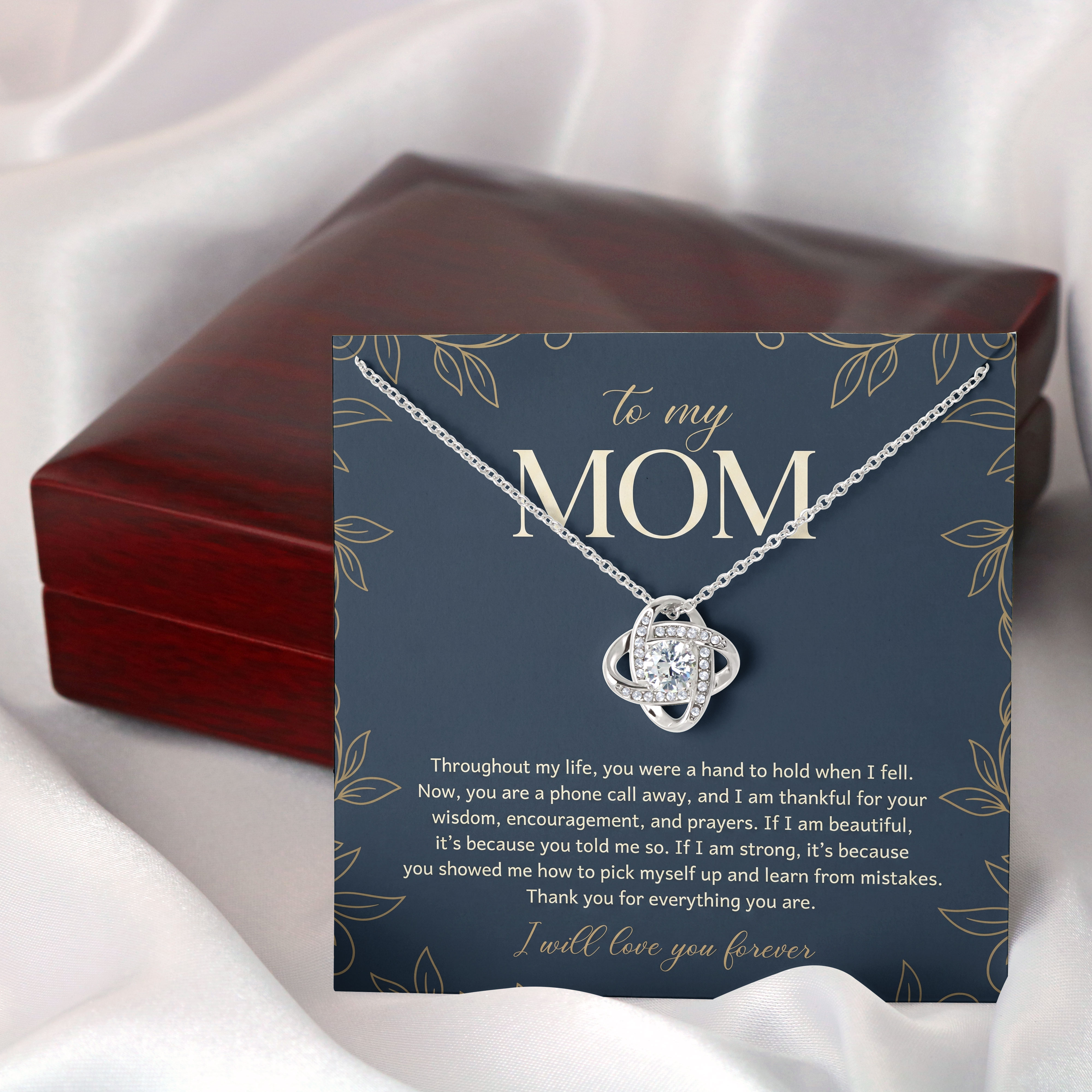 Mom Keepsake - Hand To Hold Message Card Pendant For Mothers Day 2026 - View 3 Mom Keepsake - Hand To Hold Message Card Pendant For Mothers Day 2026 - View 3