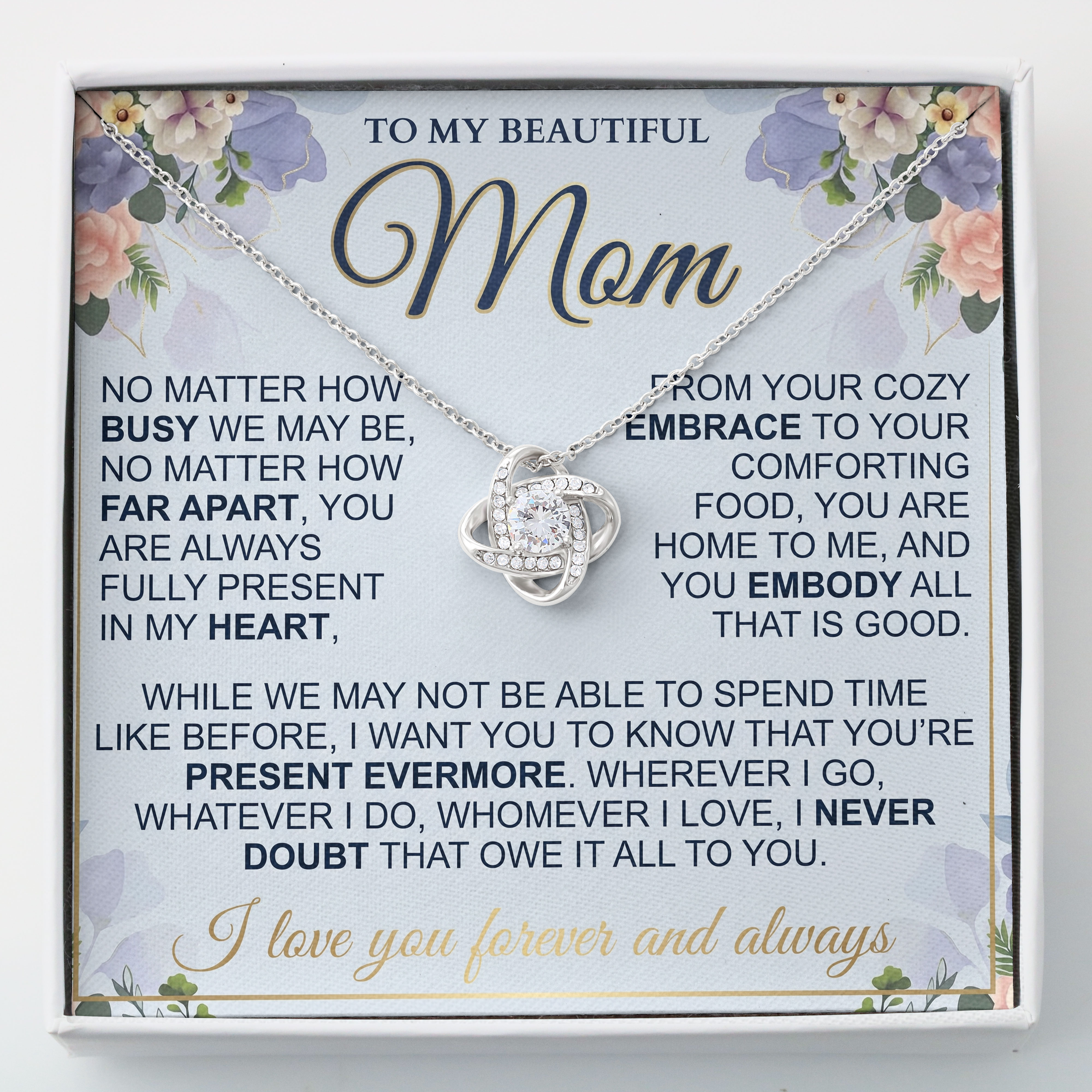 Mom Keepsake - Heartfelt Thanks Message Card Pendant For Mothers Day 2026 - View 2 Mom Keepsake - Heartfelt Thanks Message Card Pendant For Mothers Day 2026 - View 2