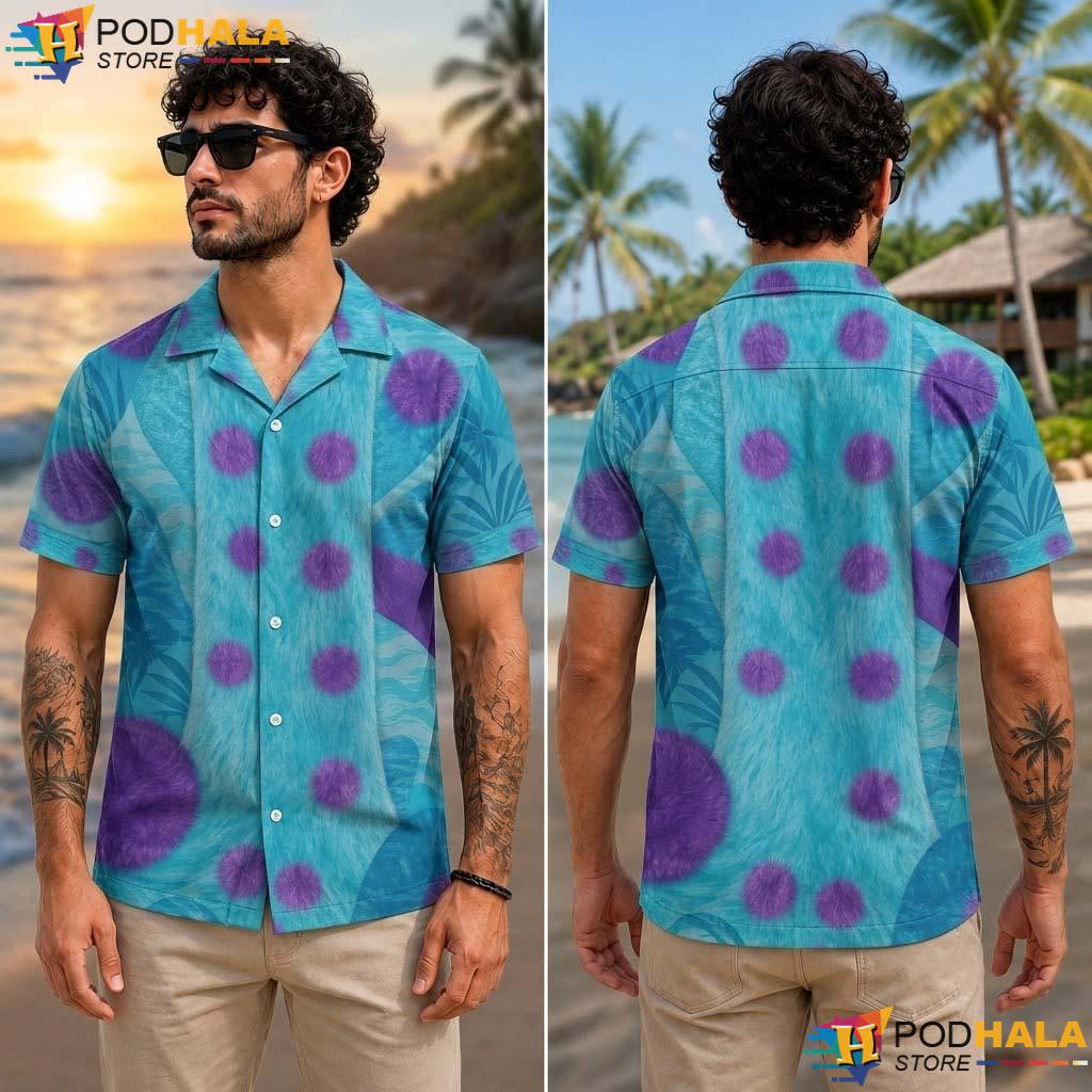 Monster Fur Inc Halloween Aloha Shirt James Sullivan Cosplay Aloha Monster Fur Inc Halloween Aloha Shirt James Sullivan Cosplay Aloha
