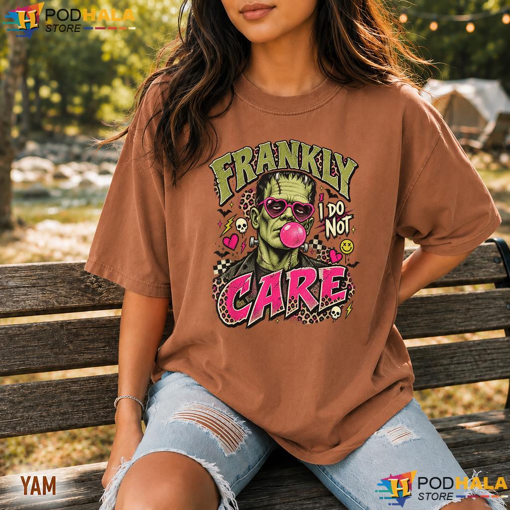 Monster Humor Retro Halloween Comfort Colors Tee Frankly Care Top Monster Humor Retro Halloween Comfort Colors Tee Frankly Care Top