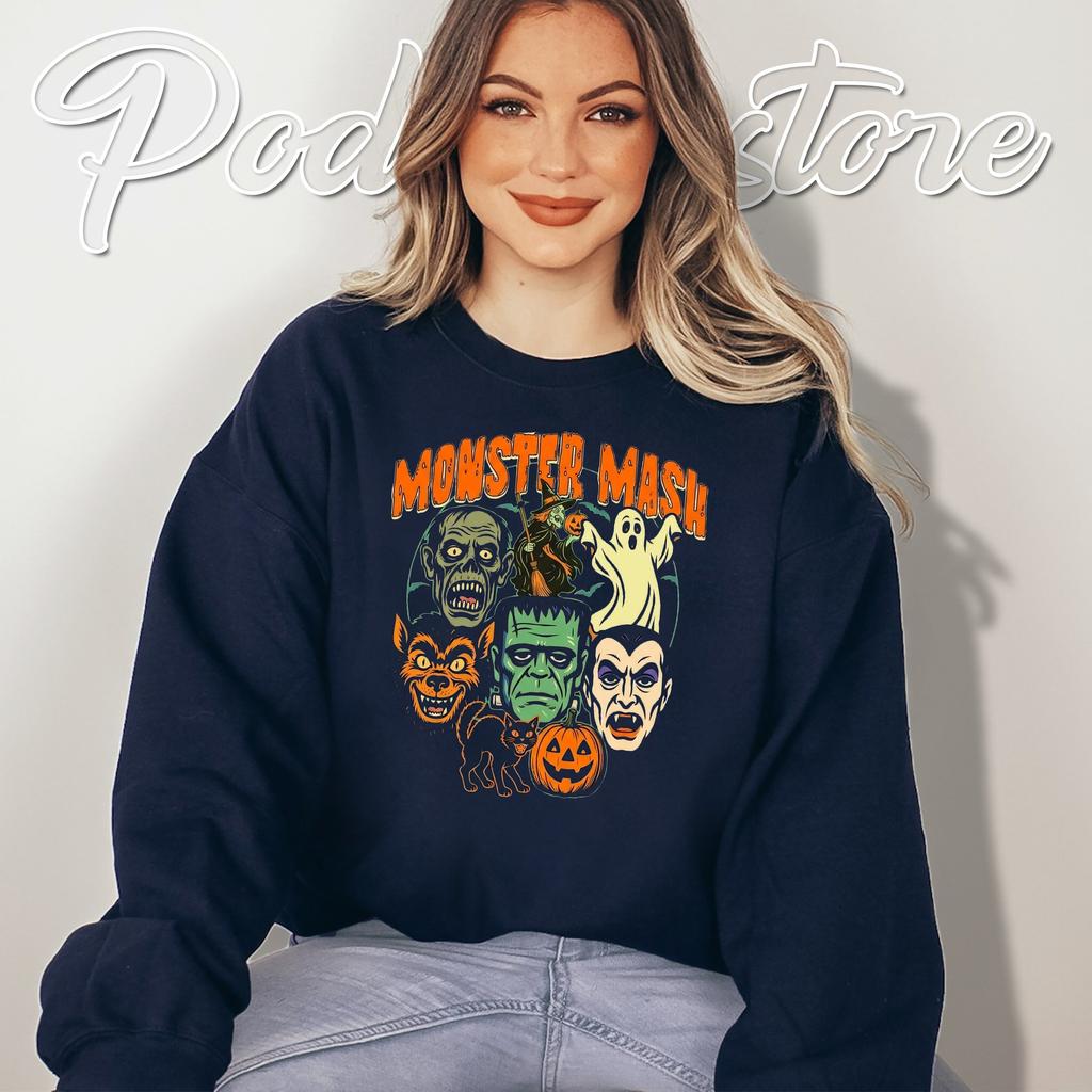 Monster Mash Ghost Vampire Halloween Shirt Funny Witchy Outfit Top Monster Mash Ghost Vampire Halloween Shirt Funny Witchy Outfit Top