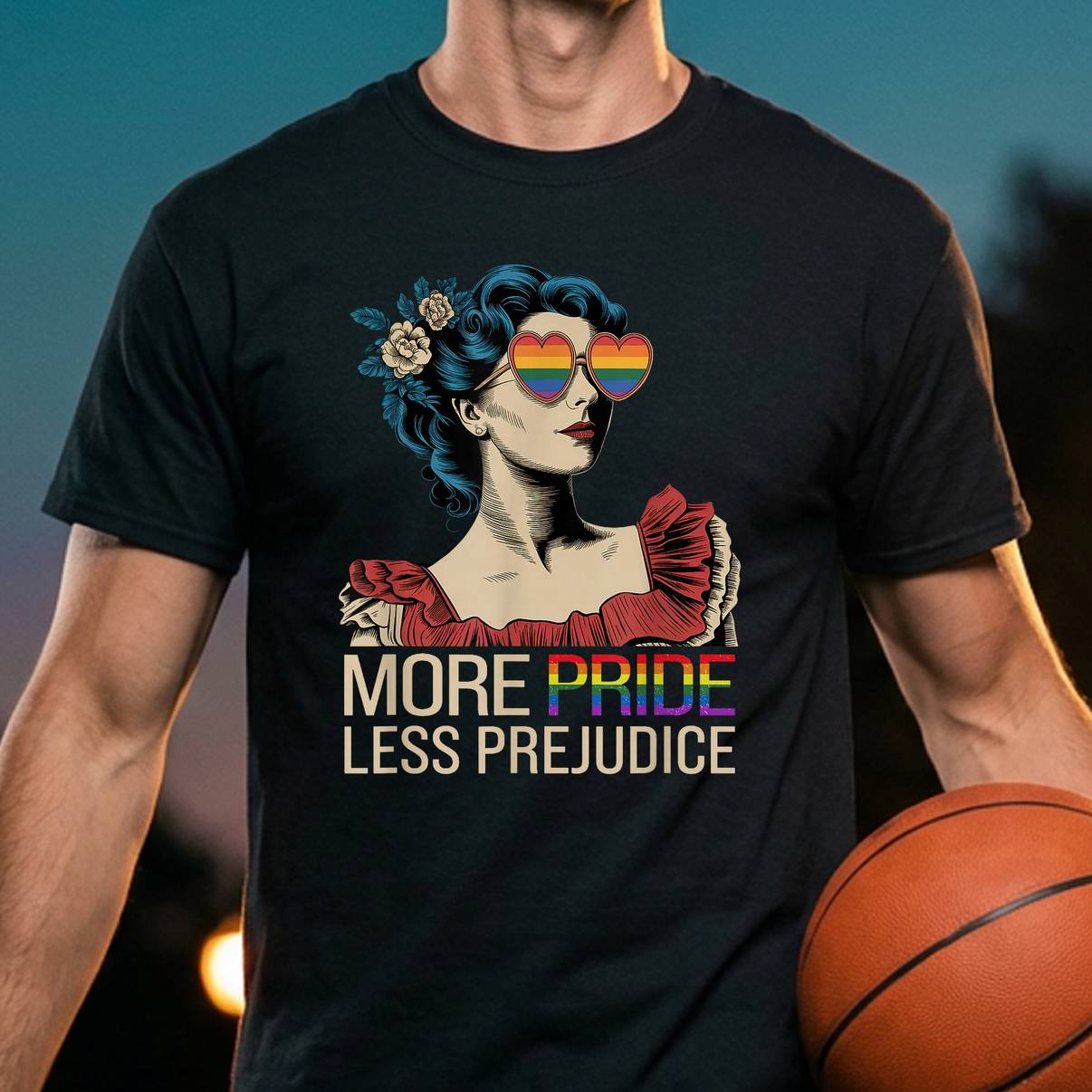 More Pride Less Prejudice LGBT Tee Pride Month Graphic Apparel Mens More Pride Less Prejudice LGBT Tee Pride Month Graphic Apparel Mens