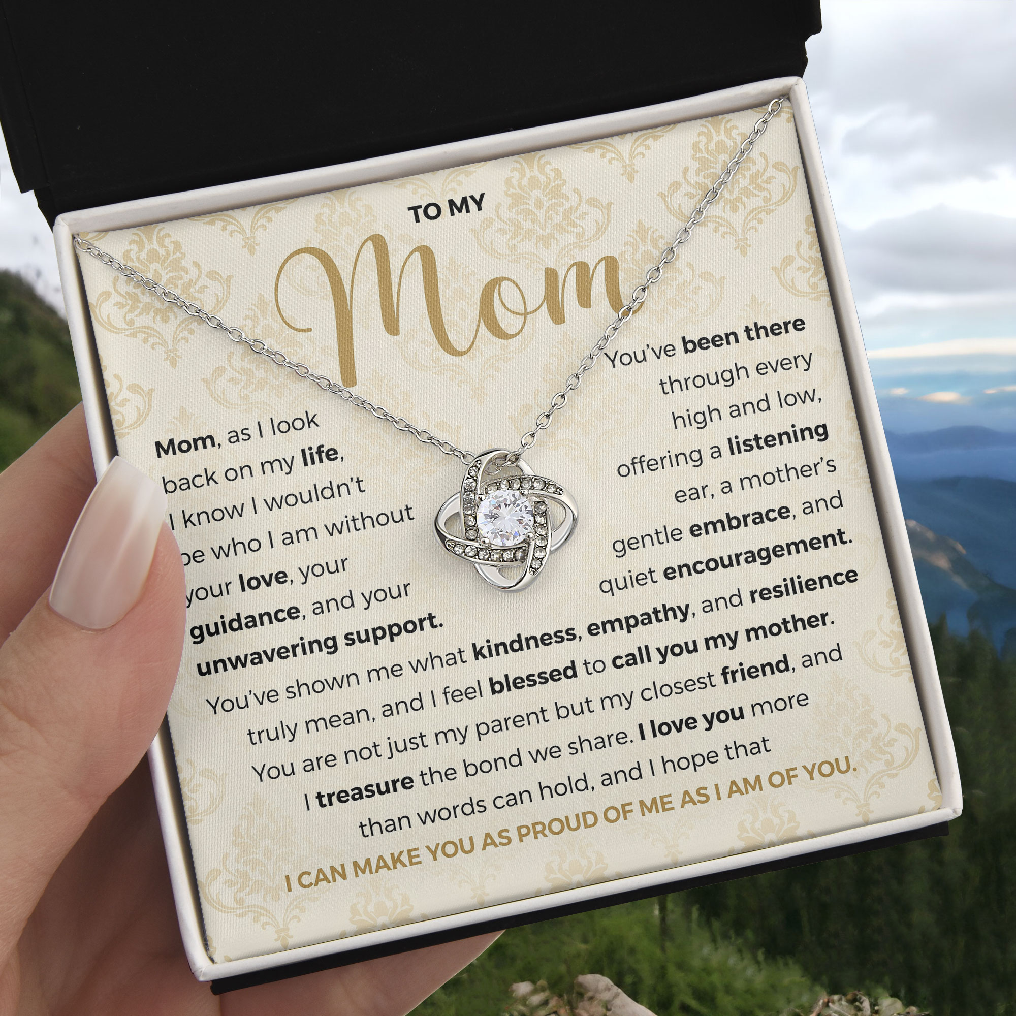 More Than Words Message Card Necklace - Gift For Mom - Mothers Day 2026