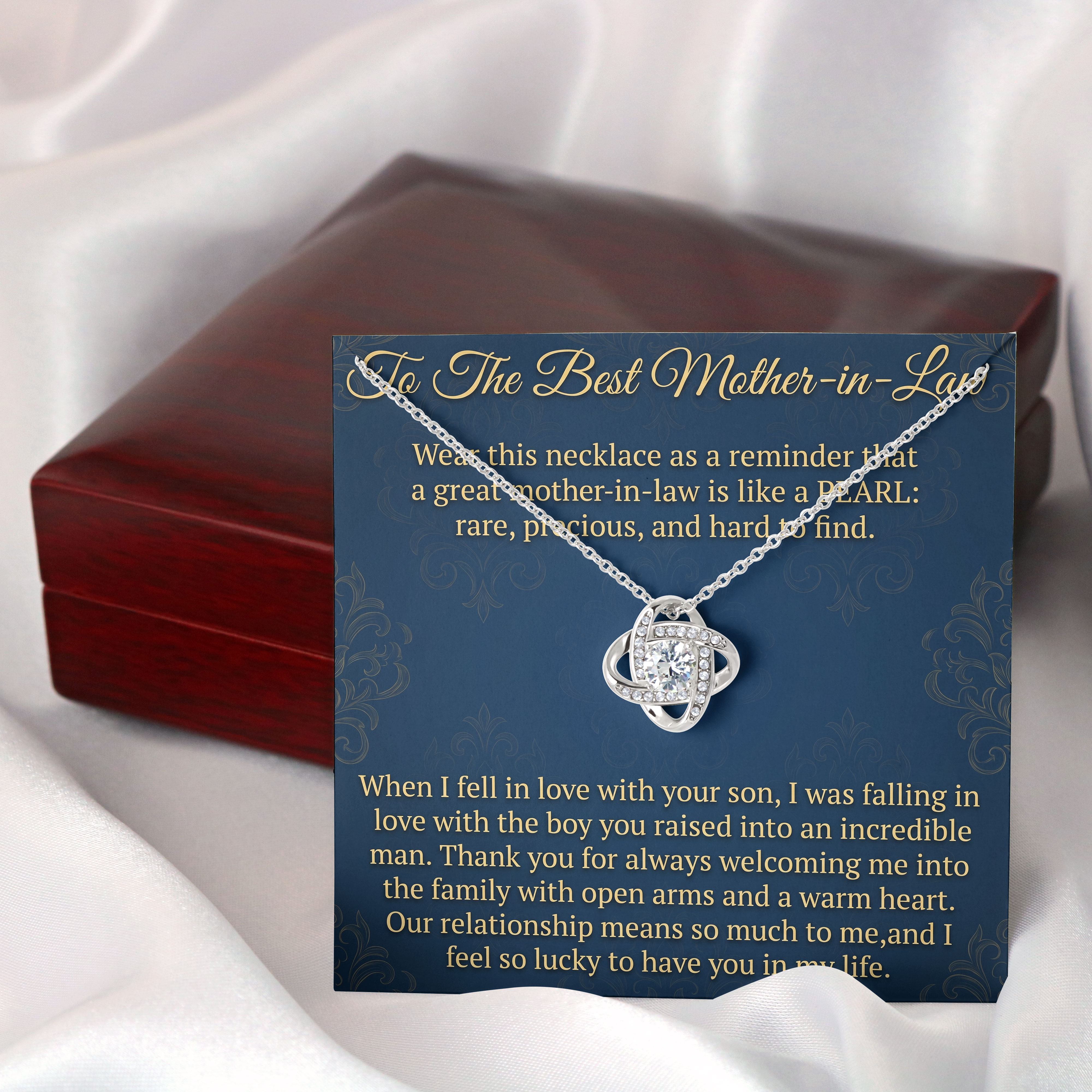 Mother In Law Keepsake - Incredible Man Message Card Pendant For Birthday Gift 2026