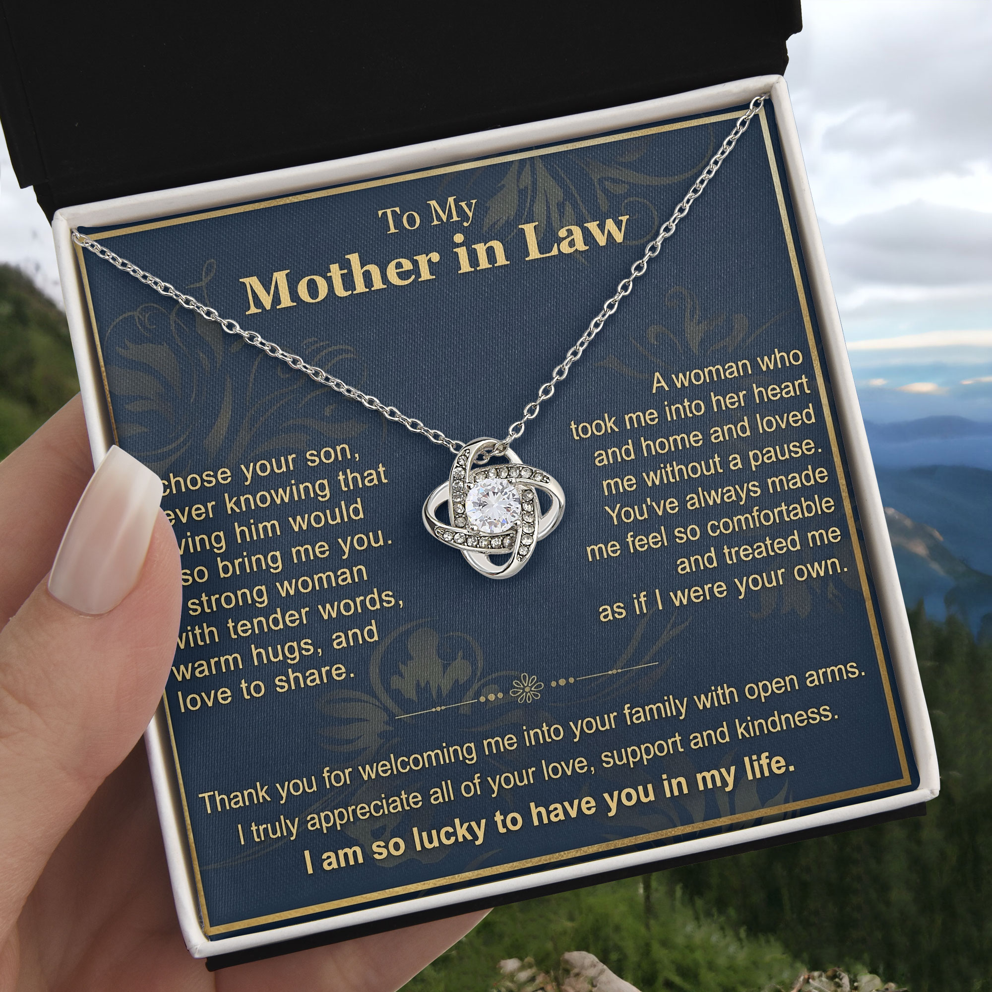 Mother In Law Keepsake - Tender Words Message Card Pendant For Birthday Gift 2026 - View 2 Mother In Law Keepsake - Tender Words Message Card Pendant For Birthday Gift 2026 - View 2