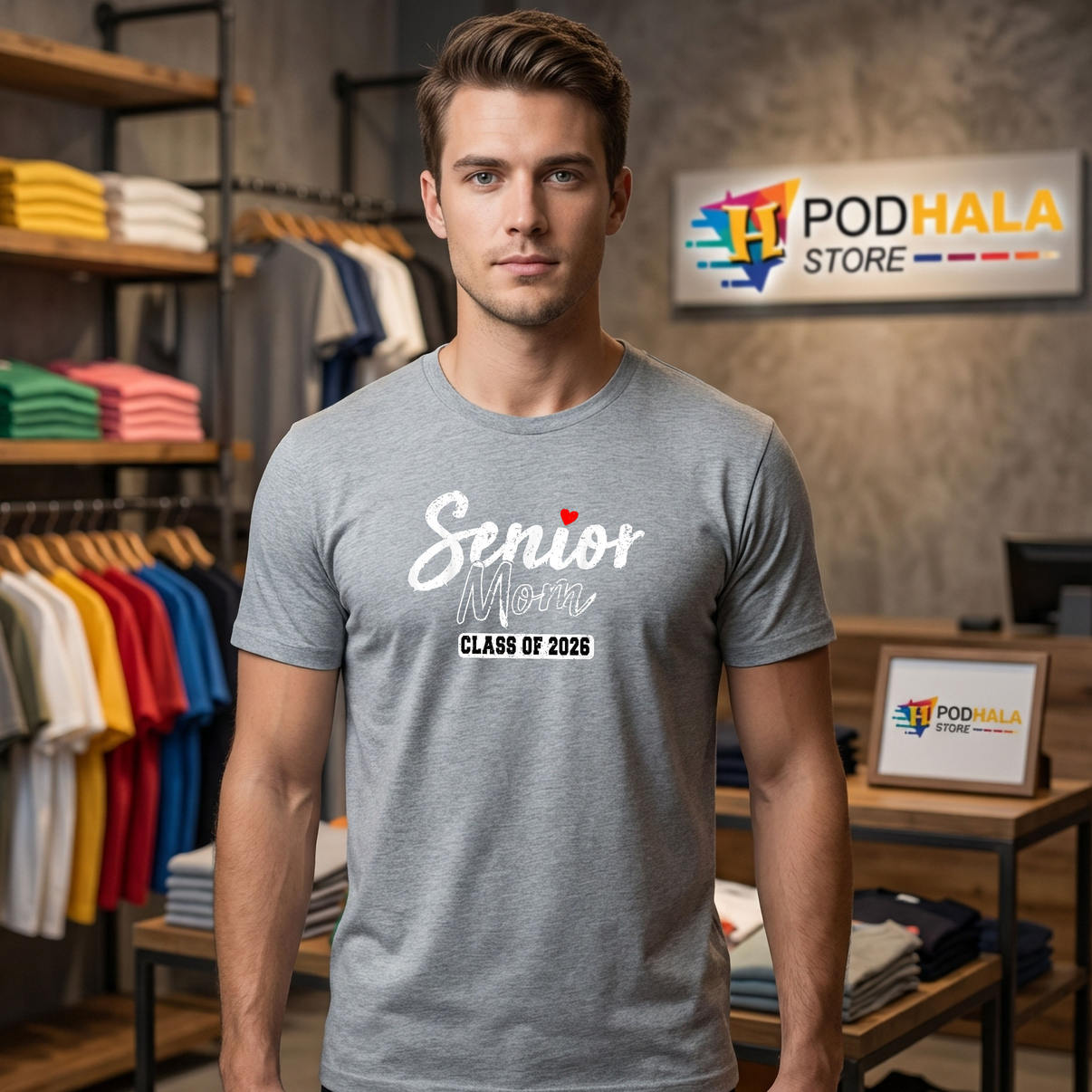Mother Proud Senior Mom Class Of Shirt 2026 Graduate Family Fan Apparel
