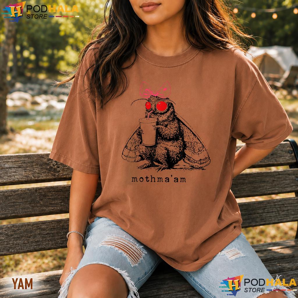 Mothmaam Mothman Coffee Comfort Colors Tee Funny Cryptid Meme Graphic Top Mothmaam Mothman Coffee Comfort Colors Tee Funny Cryptid Meme Graphic Top